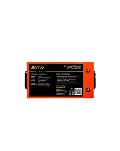 Batería LifePo4 Rebelcell 36v105 EDGE - Vista superior
