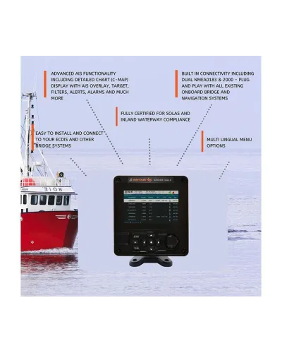 Transceptor AIS em-trak A200 clase A con pantalla