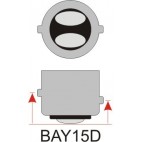 Luz navegación LED BAY15D B75